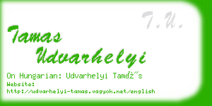 tamas udvarhelyi business card